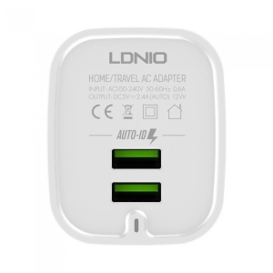  شارژر دیواری الدینیو مدل A201 به همراه کابل تبدیل microUSB