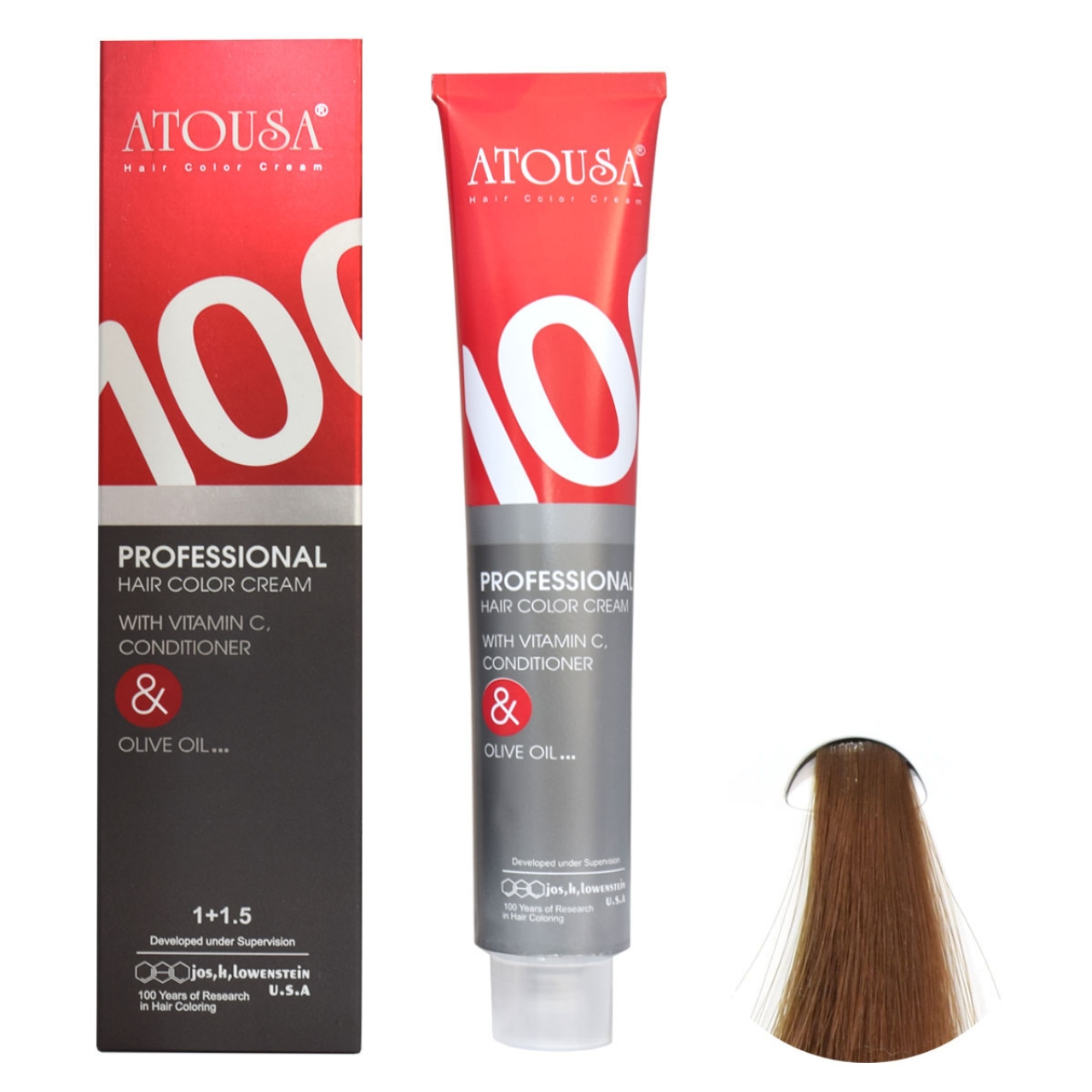 رنگ مو آتوسا شماره 6/31 حجم 100 میلی لیتر رنگ بلوند بژ تیره