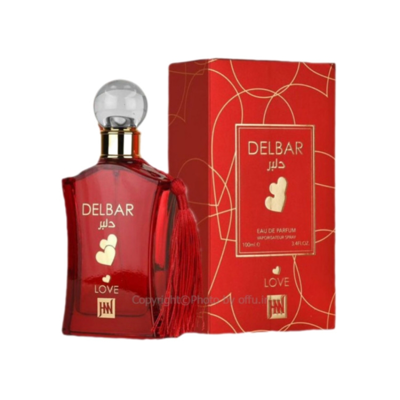 ادکلن زنانه جانوین مدل دلبر لاو حجم ۱۰۰ میل