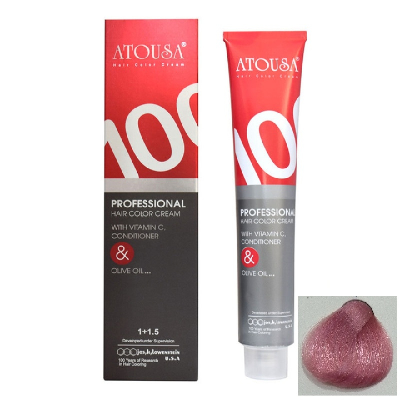 رنگ مو آتوسا شماره 8/501 حجم 100 میلی لیتر رنگ صورتی آبنباتی