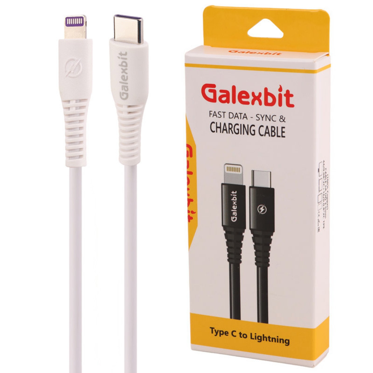 کابل شارژ USB-C به لایتنینگ  گلکسیبیت مدل 5A طول 1 متر