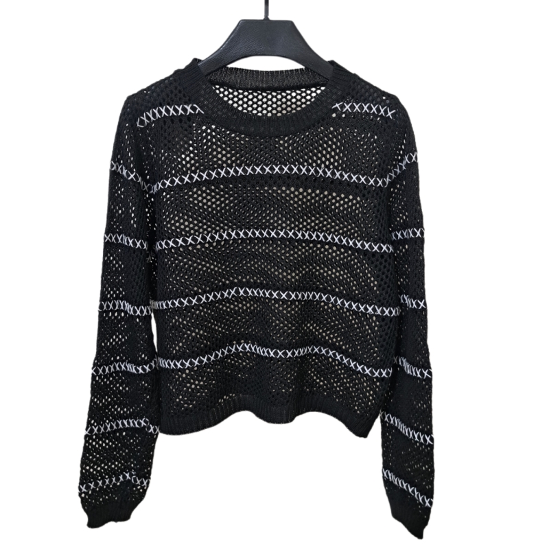 بافت زنانه مدل توری رنگ مشکی کد ۳۰۱