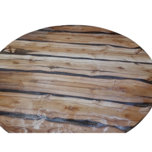 میز عسلی چوبی ترکیب چوب و رزین کد54