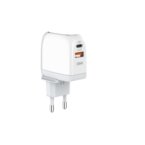 شارژر دیواری الدینیو مدل A2522C به‌ همراه کابل تبدیل MicroUSB