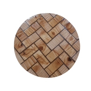 میز عسلی تکه های چوب کاج  و رزین کد 52