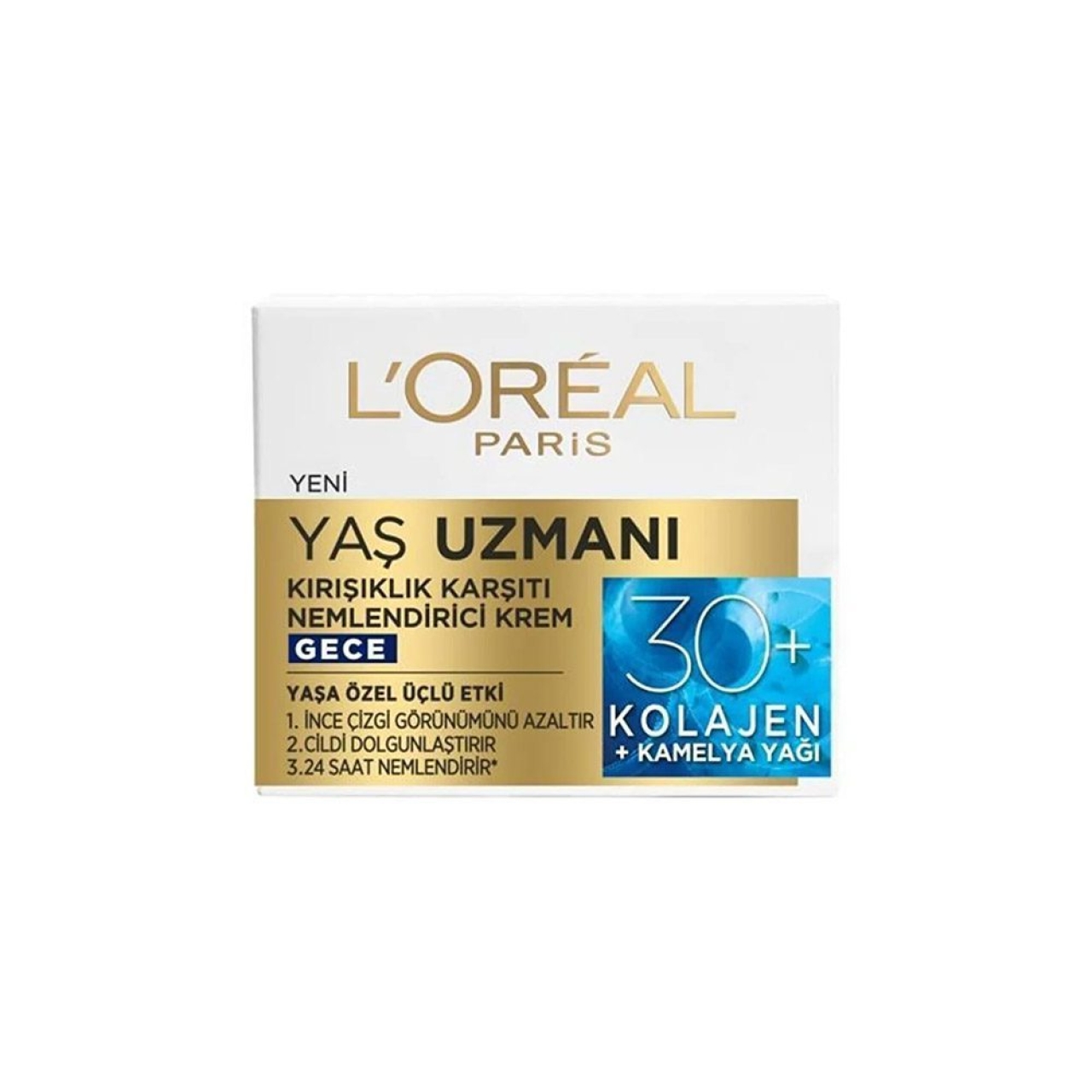 کرم ضد چروک و مرطوب کننده +۳۰ سال شب لورآل سری YAS UZMANI حجم ۵۰ میلی لیتر 
