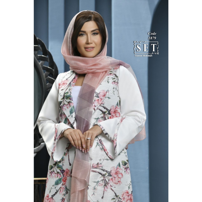 مانتو مزون دوز مجلسی مدل یامین کد 1879 برند SET
