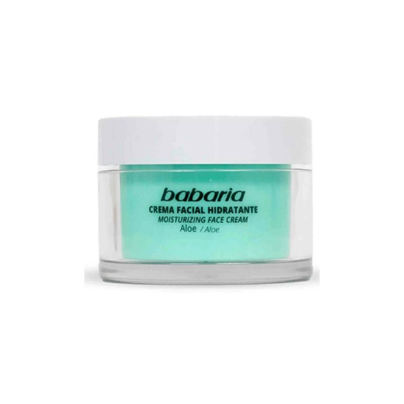 کرم مرطوب کننده و آبرسان  صورت باباریا babaria  مدل 24 ساعته حاوی آلوورا حجم 50 میل 
