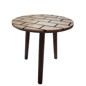 میز عسلی چوبی طرح آجری کد 51