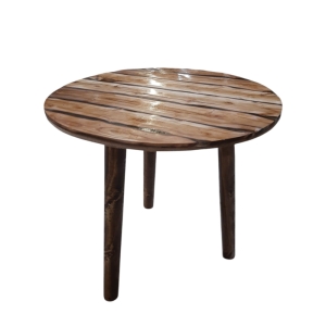 میز عسلی چوبی ترکیب چوب و رزین کد54