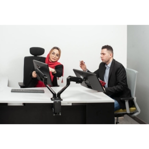 پایه نگهدارنده دوقلو مانیتور با جک گازی ارگو مدل WLA004