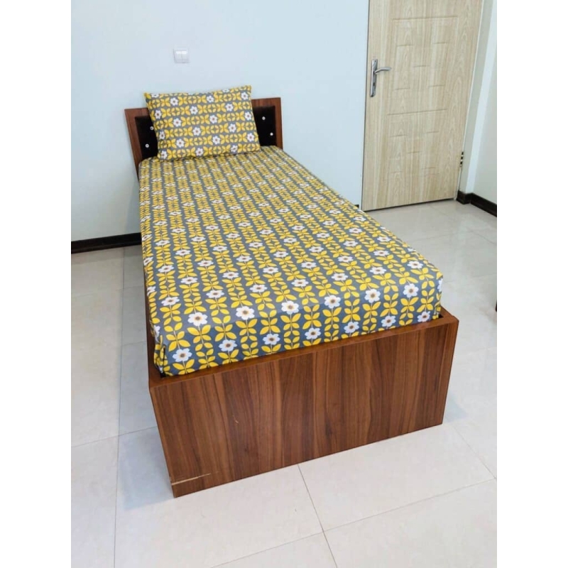 روتختی کشدار تشک تک نفره سایز 90*200 سانتی‌متر طرح بهشت