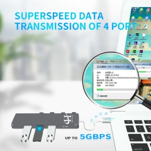 هاب 4 پورت USB 3.0 هارمن مدل HR-USB3000
