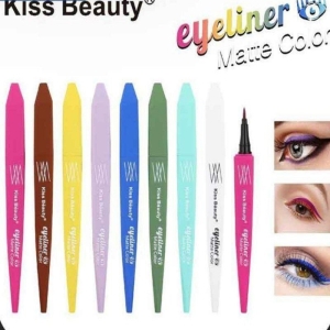 خط چشم ماژیکی رنگی کیس بیوتی رنگ سرمه ای