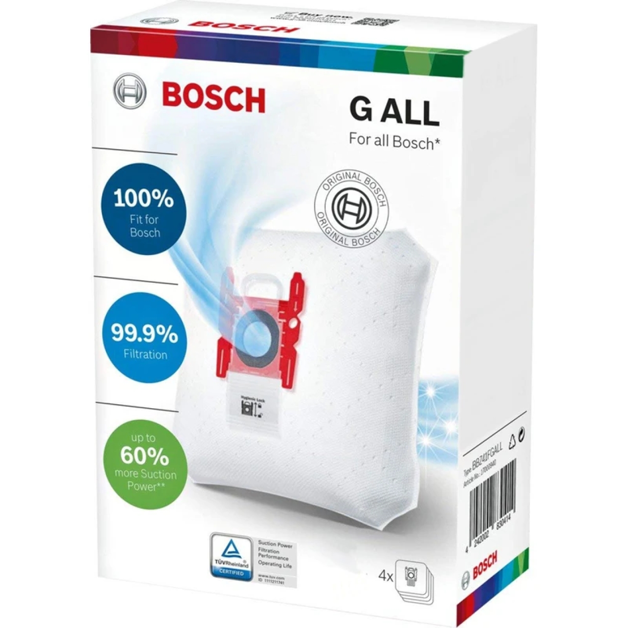 کیسه جاروبرقی بوش مدل G ALL بسته ۴ عددی 