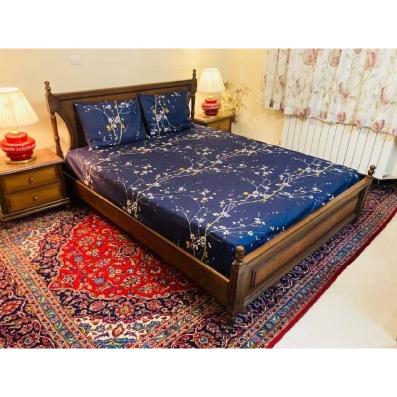 روتختی کشدار تخت دونفره طرح ترک مدل زنبق 180*200 سانتی‌