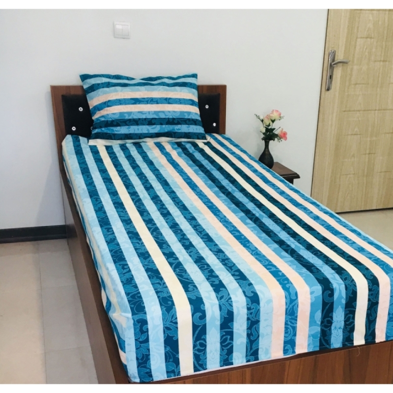 روتختی کشدار تشک تخت تک نفره مدل پیام سایز 200*120