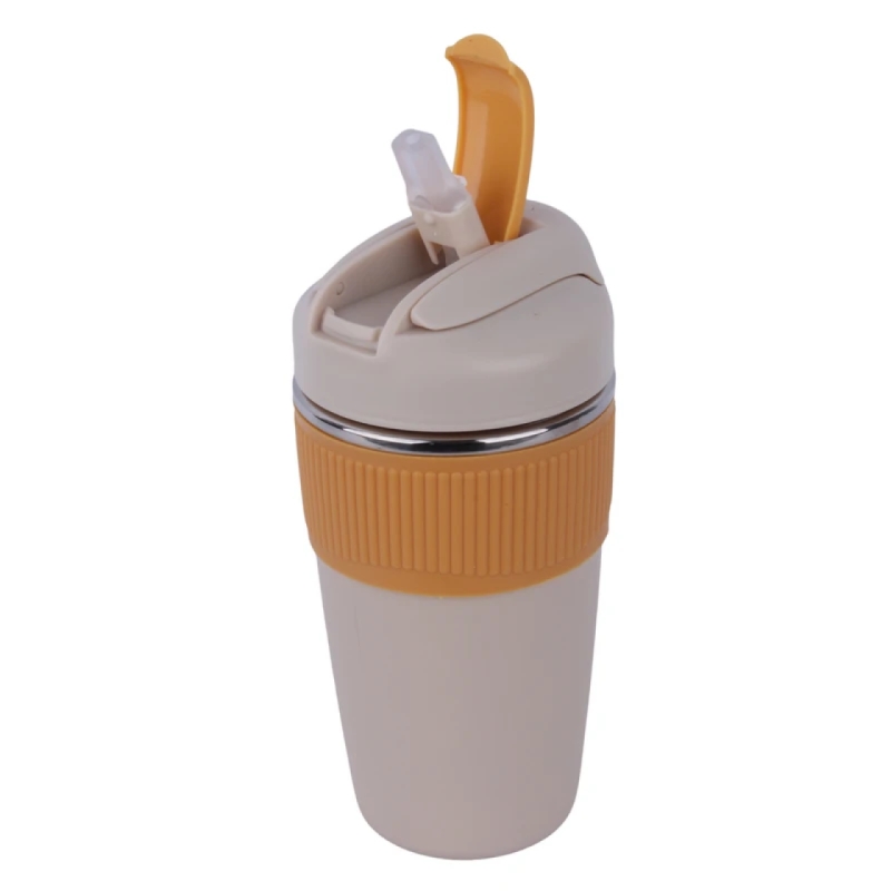 تراول ماگ مدل دو حالته دور سیلیکونی گنجایش 480 میل