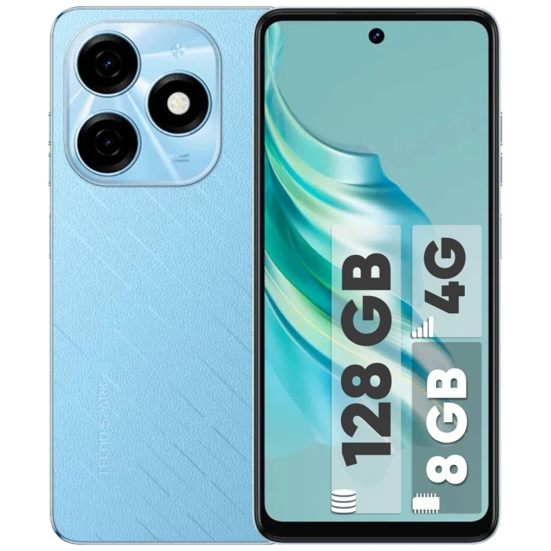 گوشی موبایل تکنو مدل Spark 20 دو سیم کارت ظرفیت 128 گیگابایت و رم 8 گیگابایت