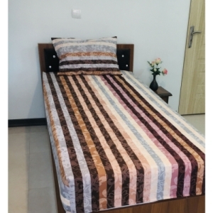روتختی کشدار تشک تخت تک نفره مدل پیام سایز 200*120