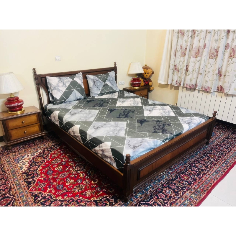 سرویس روتختی مدل کشدار طرح بونسا ۲ نفره ۳ تیکه کد ۱۸۰
