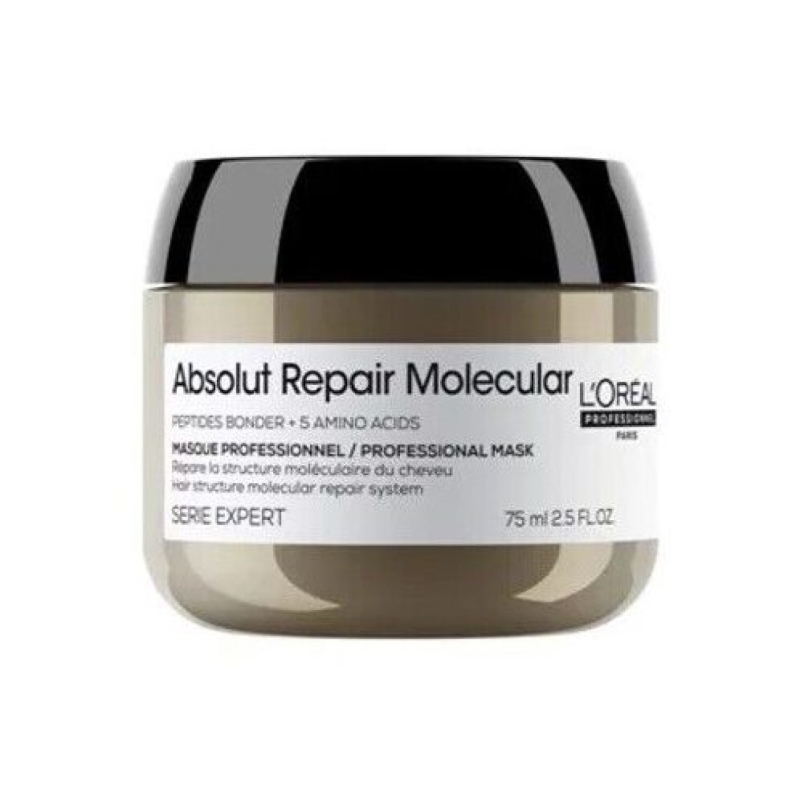 ماسک مو داخل حمام موهای اسیب دیده لورال پروفشنال  مدل Absolut Repair Molecular حجم 75 میل