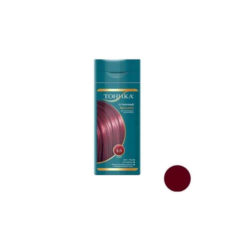 شامپو رنگ مو تونیکا شماره 4.6 رنگ قرمز کبود حجم 150 میلی لیتر