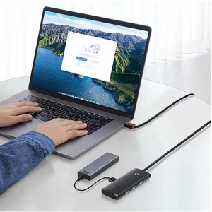 هاب 4 پورت usb باسئوس مدل wkqx030101 