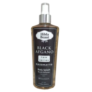 بادی اسپلش هیلدا بیوت مدل BLACK AFGANO حجم 250 میلی‌لیتر