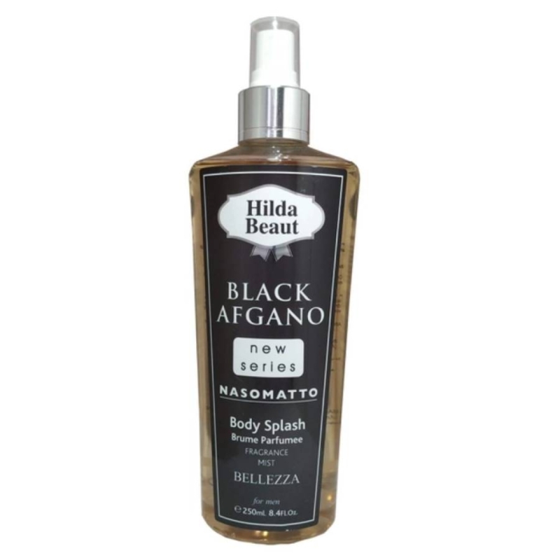 بادی اسپلش هیلدا بیوت مدل BLACK AFGANO حجم 250 میلی‌لیتر