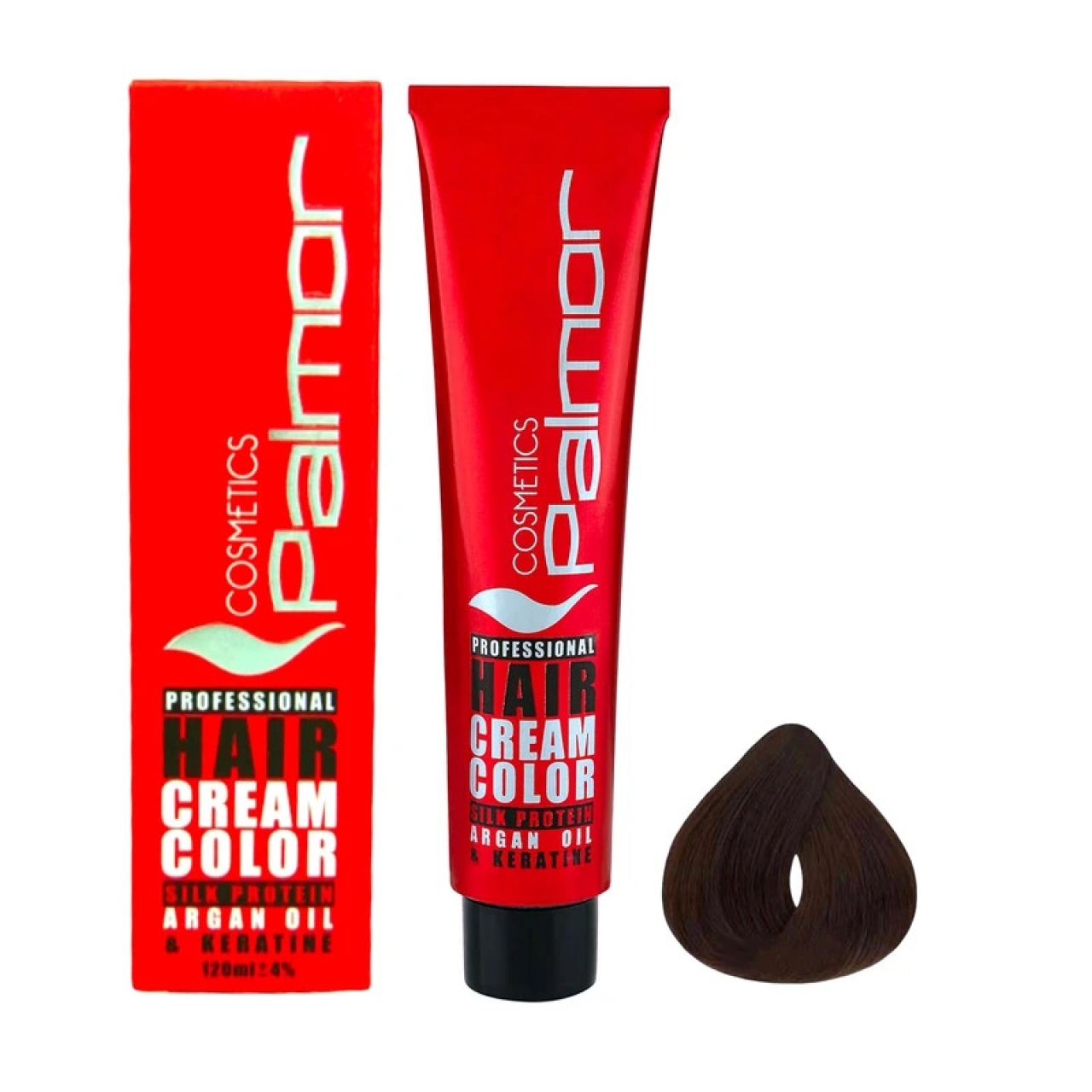 رنگ مو پالمور شماره 5.0 حجم 120 میلی لیتر رنگ قهوه ای روشن