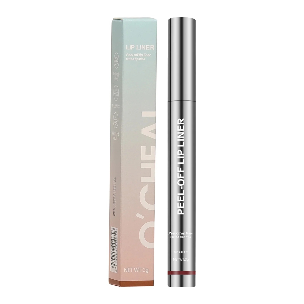 رژ لب مایع ócheal مدل PEEL OFF LIP LINER شماره 01 حجم 3 میل