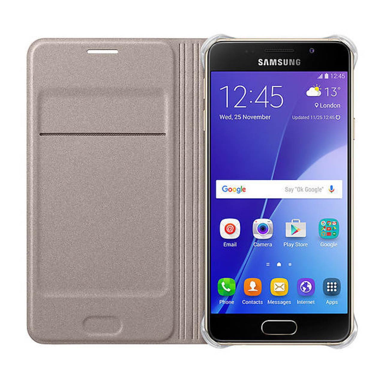 کیف کلاسوری گوشی طرح کتابی مناسب برای Galaxy A3 2017 سامسونگ 