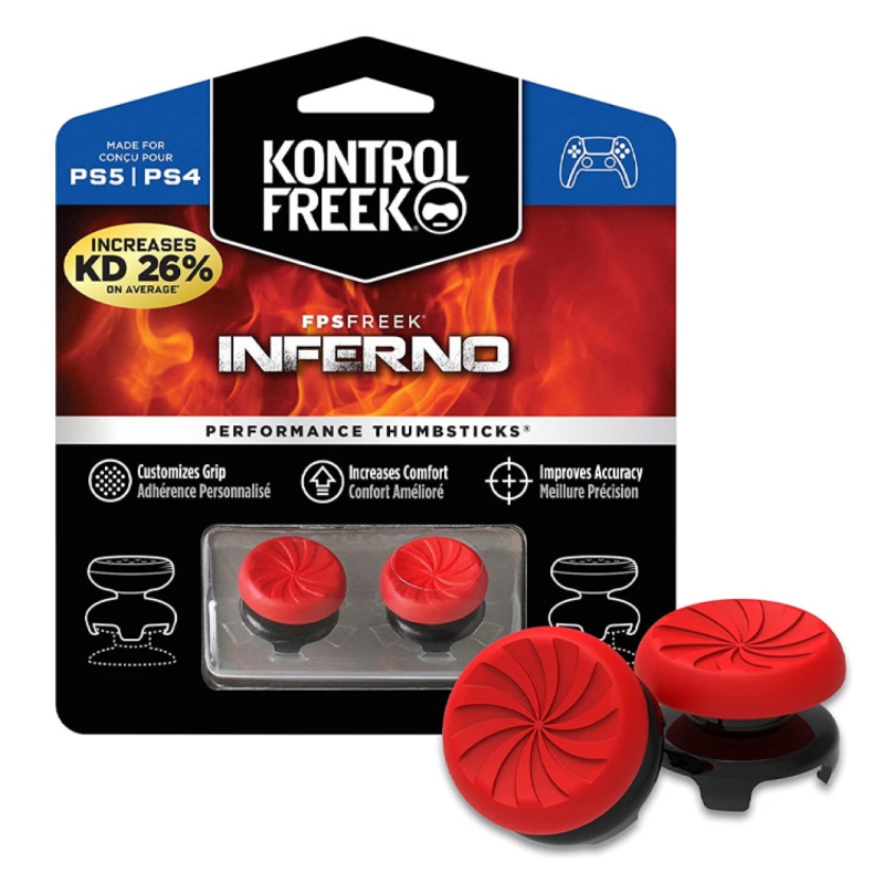 روکش آنالوگ KontrolFreek مخصوص پلی استیشن 5 و 4 PS5 و PS4 - نسخه Inferno