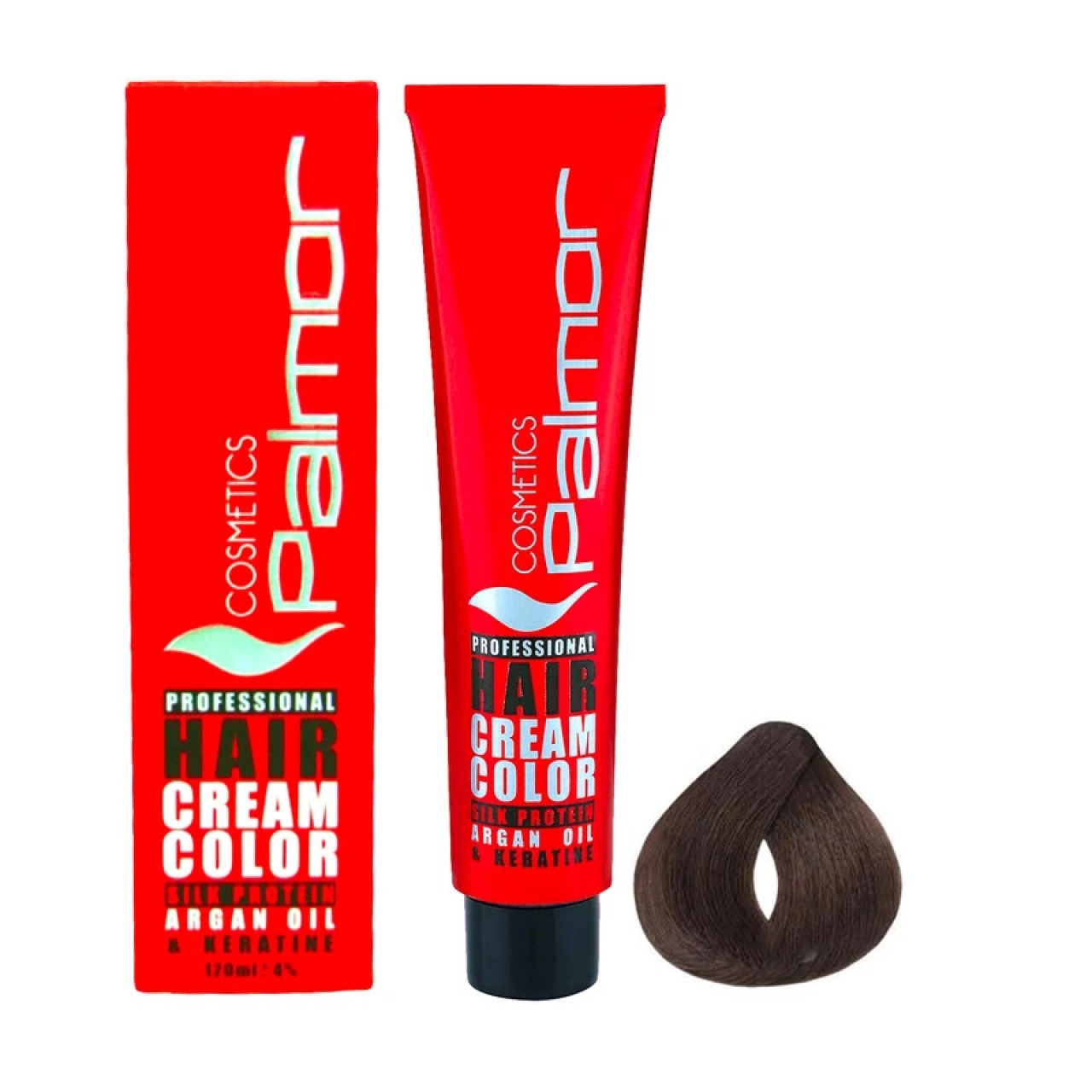 رنگ مو پالمور شماره 5.53 حجم 120 میلی لیتر رنگ قهوه ای شکلاتی روشن