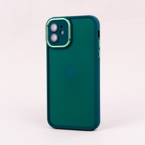 کاور مدل متال ایرون مات محافظ لنزدار مناسب برای گوشی موبایل آیفون iPhone 11