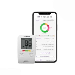 دستگاه هوشمند تست قند خون فری سنس + 100 عدد نوار