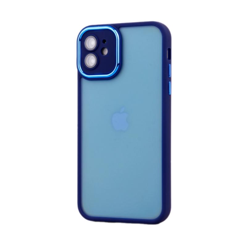 کاور مدل متال ایرون مات محافظ لنزدار مناسب برای گوشی موبایل آیفون iPhone 11