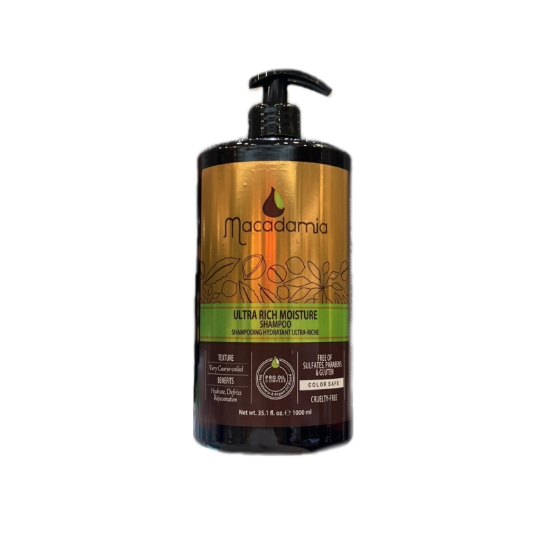 شامپو فری سولفات ماکادمیا مدل ultra rich moisture حجم 1000 میل