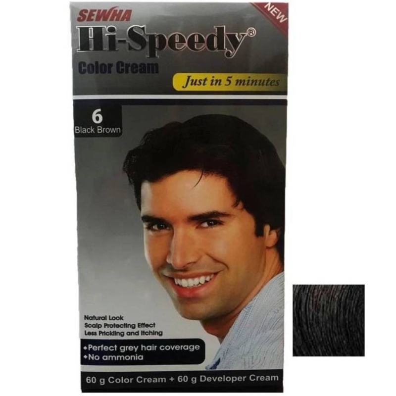 کیت رنگ مو های اسپیدی مدل fast رنگ قهوه ای تیره حجم 40 میلی لیتر