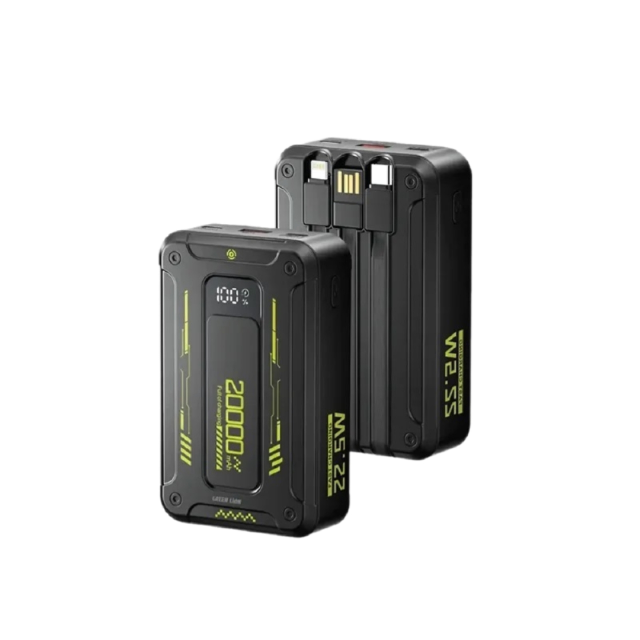 پاوربانک گرین لاین مدل Xtreme Pro 22.5W 2025 ظرفیت 20000 میلی آمپر ساعت