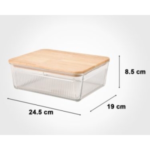 ظرف شیشه‌ایی شیار دار لیمون مدل pm210