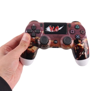 دسته بازی بی سیم Dualshock 4 High Copy درجه یک برند Play x طرح Street Fighter 6 مناسب برای PS4