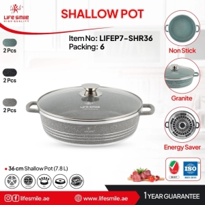 تابه گرانیت لایف اسمایل مدل LIFEP7-SHR36