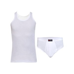 ست شورت و زیرپوش مردانه نیکو کد 1573 رنگ سفید