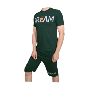 ست تیشرت و شلوارک مردانه طرح Dream کد 1565 رنگ سدری