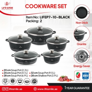 سرویس قابلمه 10 پارچه لایف اسمایل مدل  10-LIFEP7