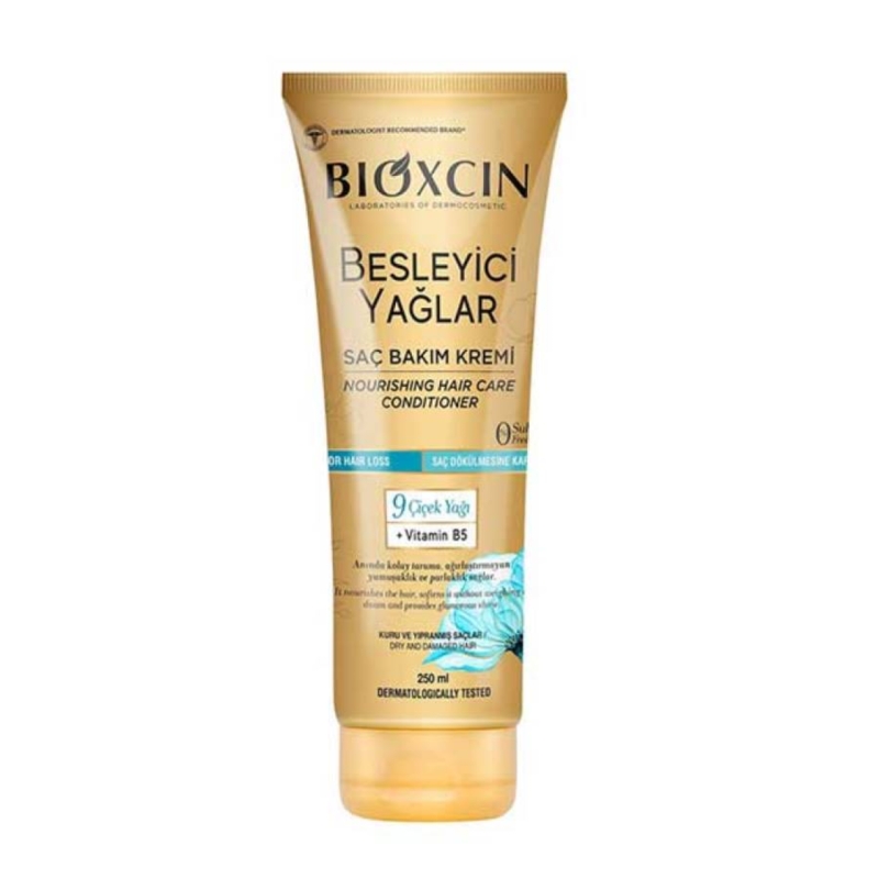 ماسک موی بدون سولفات بیوکسین Bioxcin حاوی ۹ گیاه با خاصیت ضد ریزش و تغذیه کننده حجم 250 میل