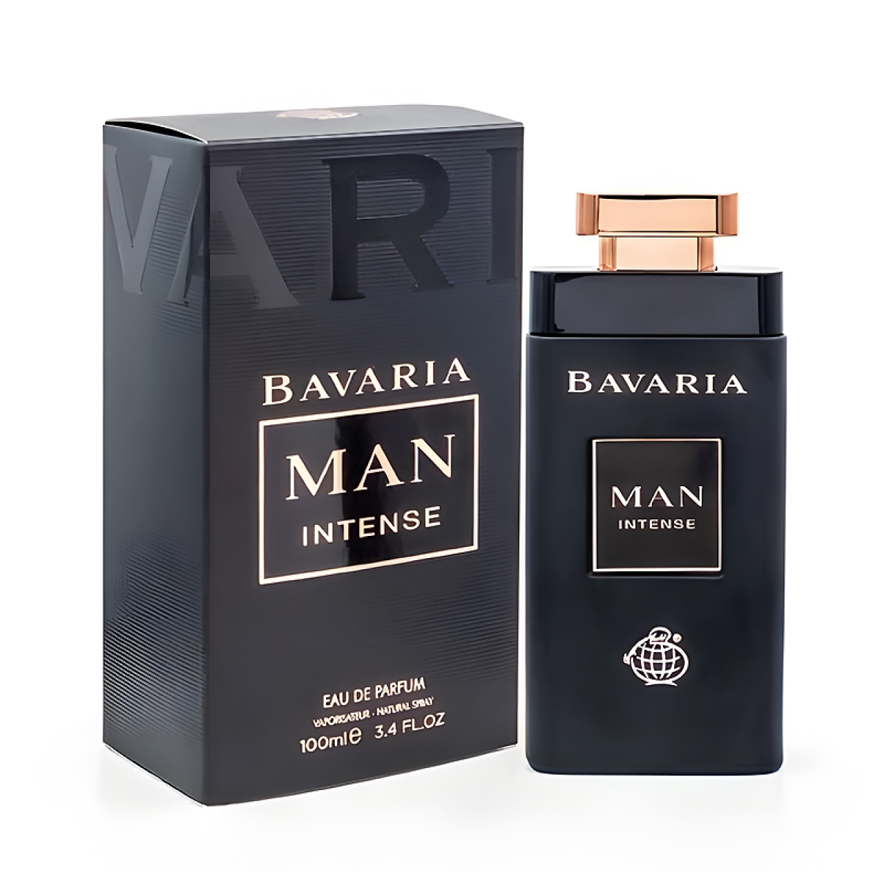 عطر ادکلن مردانه فراگرنس ورد مدل باواریا من اینتنس رایحه بولگاری من این بلک حجم 100 میل