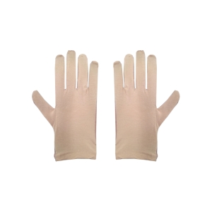 دستکش زنانه حکمت مدل گیپور خالدار کد 1619 رنگ کرم